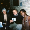 Ken and Katharine Jacobsen with Larry Taylor and his new CD, Bill's Blues,Evanston 2004